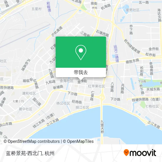 蓝桥景苑-西北门地图