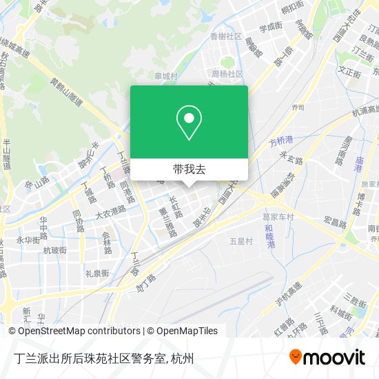 丁兰派出所后珠苑社区警务室地图