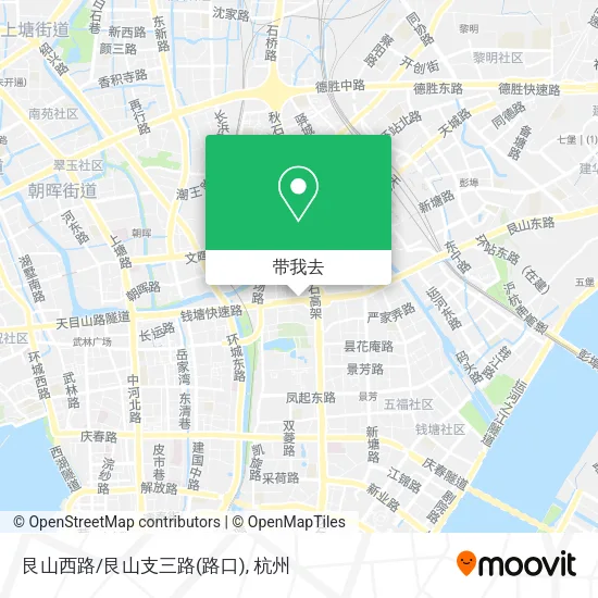 艮山西路/艮山支三路(路口)地图