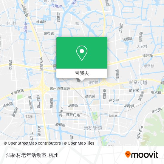 沾桥村老年活动室地图
