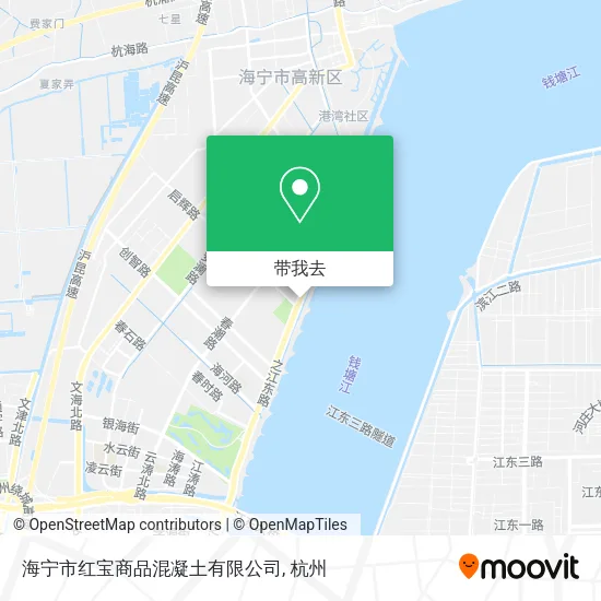 海宁市红宝商品混凝土有限公司地图