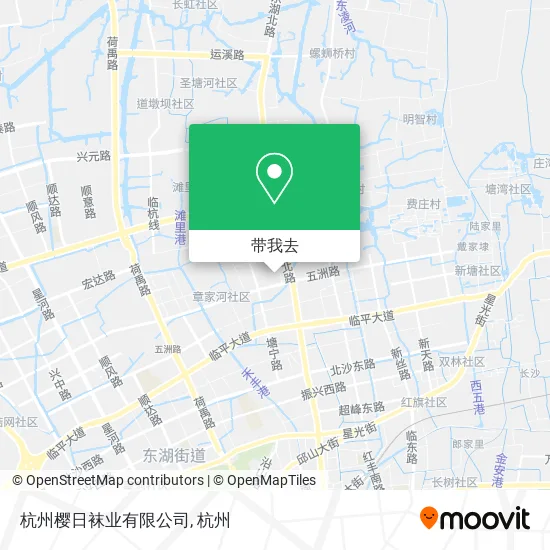 杭州樱日袜业有限公司地图