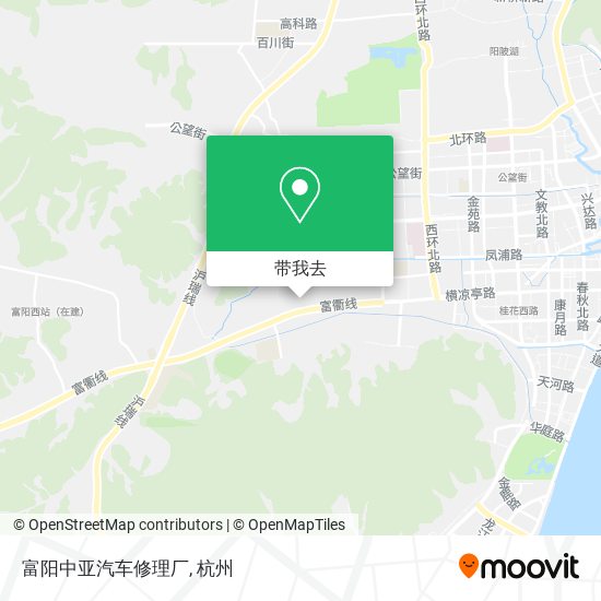 富阳中亚汽车修理厂地图