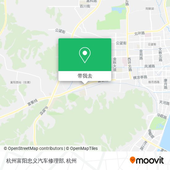 杭州富阳忠义汽车修理部地图