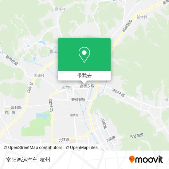 富阳鸿远汽车地图