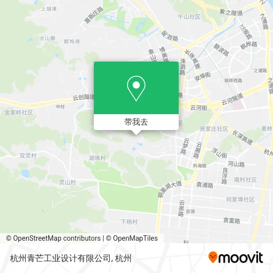 杭州青芒工业设计有限公司地图