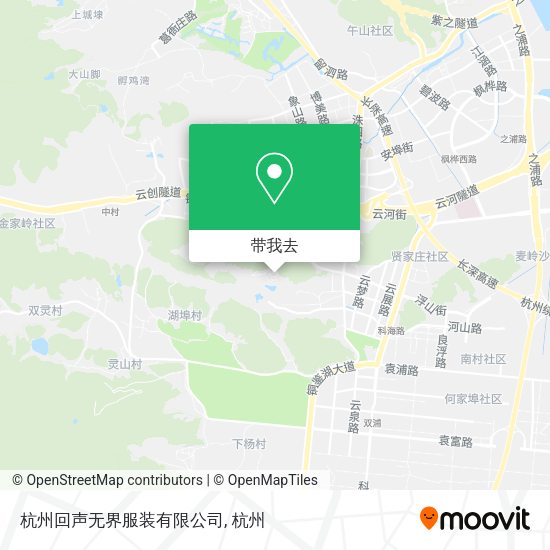 杭州回声无界服装有限公司地图