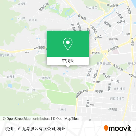 杭州回声无界服装有限公司地图
