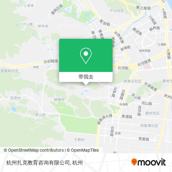 杭州扎克教育咨询有限公司地图