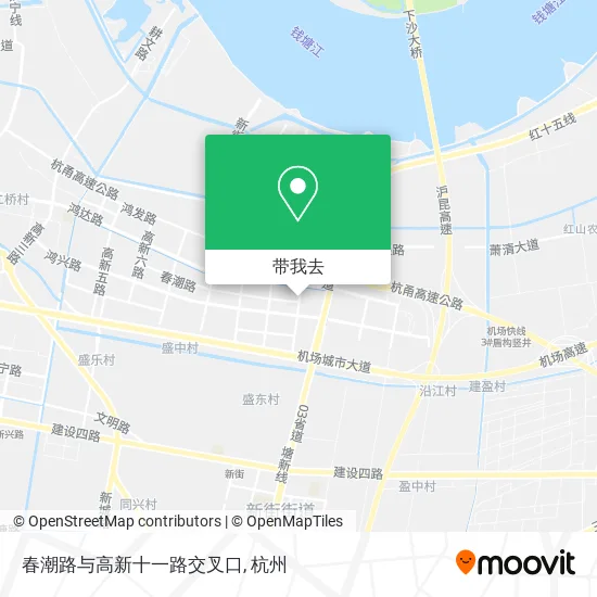 春潮路与高新十一路交叉口地图