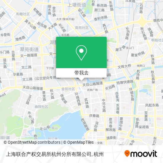 上海联合产权交易所杭州分所有限公司地图