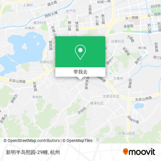 新明半岛熙园-29幢地图