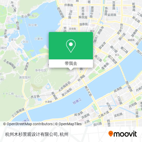 杭州木杉景观设计有限公司地图