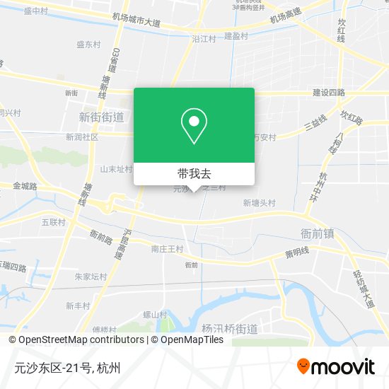 元沙东区-21号地图