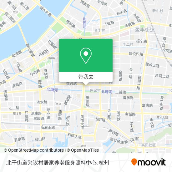 北干街道兴议村居家养老服务照料中心地图