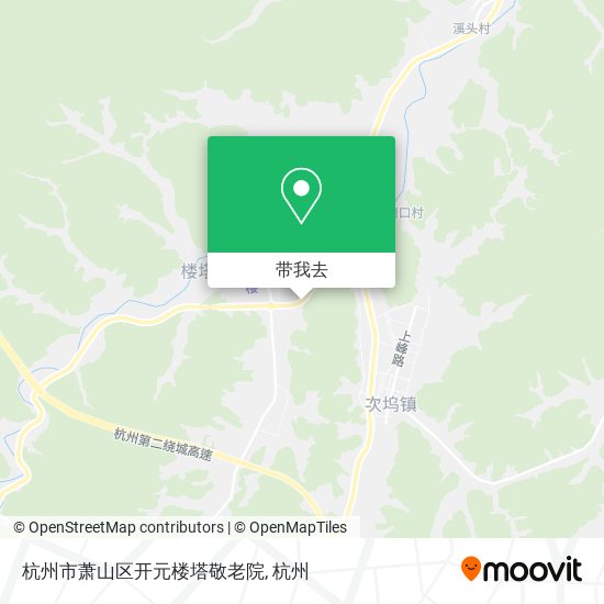 杭州市萧山区开元楼塔敬老院地图