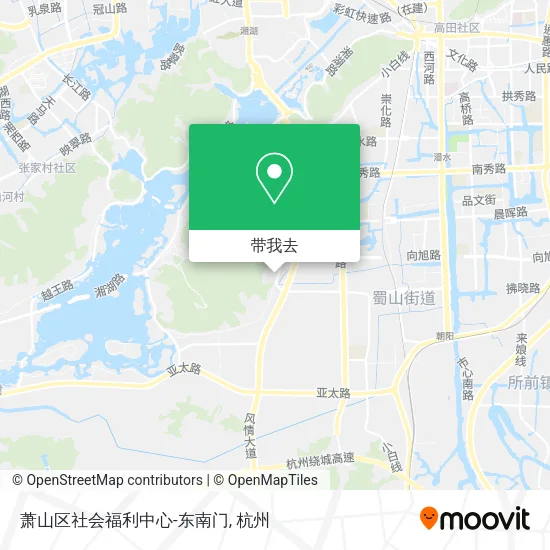 萧山区社会福利中心-东南门地图