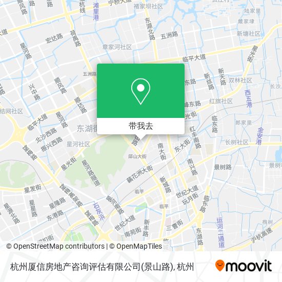 杭州厦信房地产咨询评估有限公司(景山路)地图
