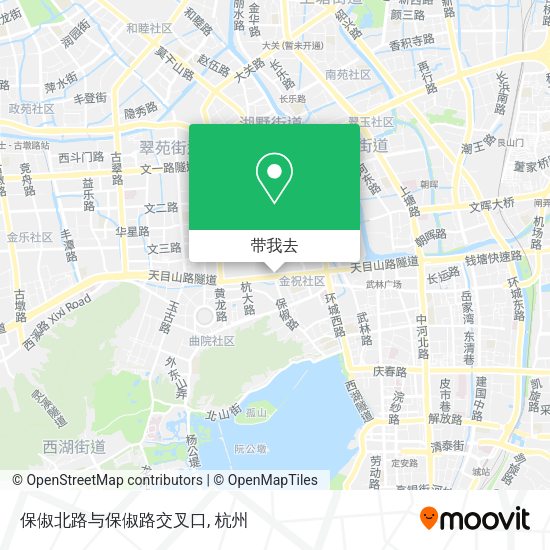 保俶北路与保俶路交叉口地图