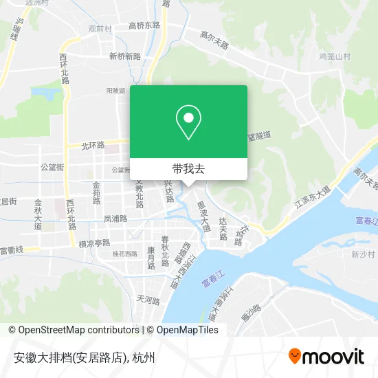 安徽大排档(安居路店)地图