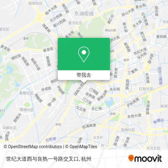 世纪大道西与良熟一号路交叉口地图