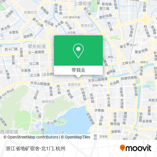 浙江省地矿宿舍-北1门地图