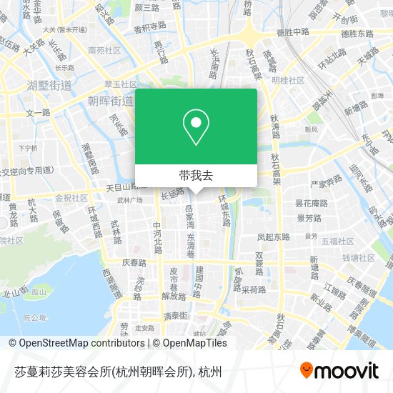莎蔓莉莎美容会所(杭州朝晖会所)地图