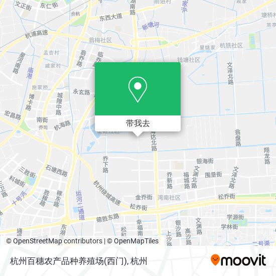 杭州百穗农产品种养殖场(西门)地图
