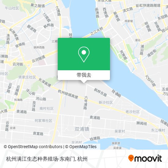 杭州满江生态种养殖场-东南门地图