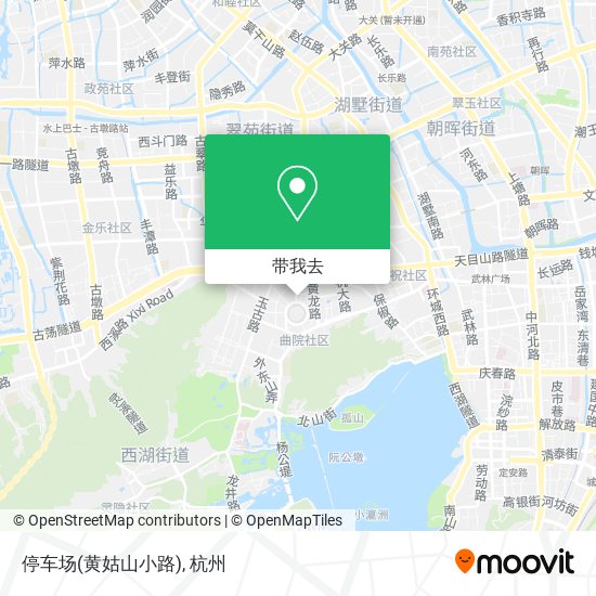 停车场(黄姑山小路)地图