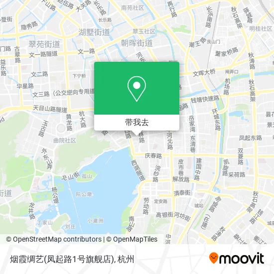 烟霞绸艺(凤起路1号旗舰店)地图