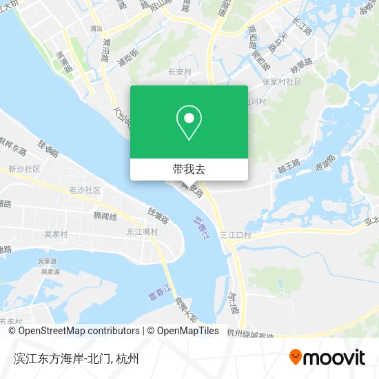 滨江东方海岸-北门地图