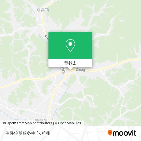 伟强轮胎服务中心地图