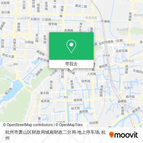 杭州市萧山区财政局城厢财政二分局-地上停车场地图