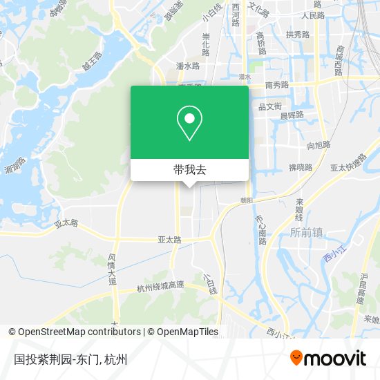 国投紫荆园-东门地图