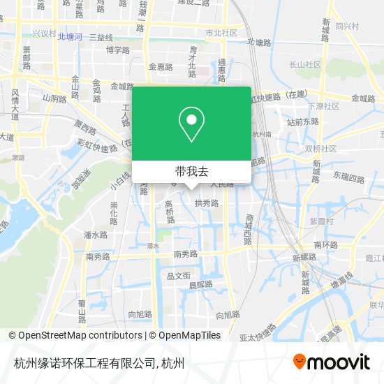 杭州缘诺环保工程有限公司地图