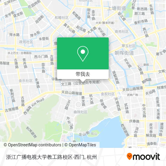 浙江广播电视大学教工路校区-西门地图