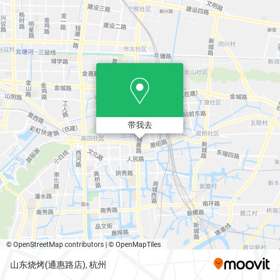 山东烧烤(通惠路店)地图