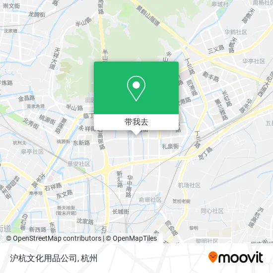 沪杭文化用品公司地图