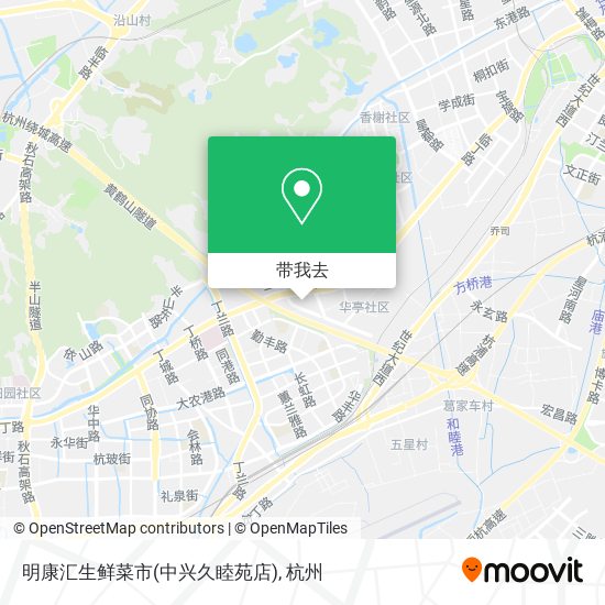 明康汇生鲜菜市(中兴久睦苑店)地图