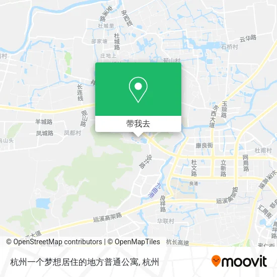 杭州一个梦想居住的地方普通公寓地图