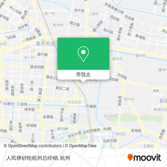 人民牌砂轮杭州总经销地图