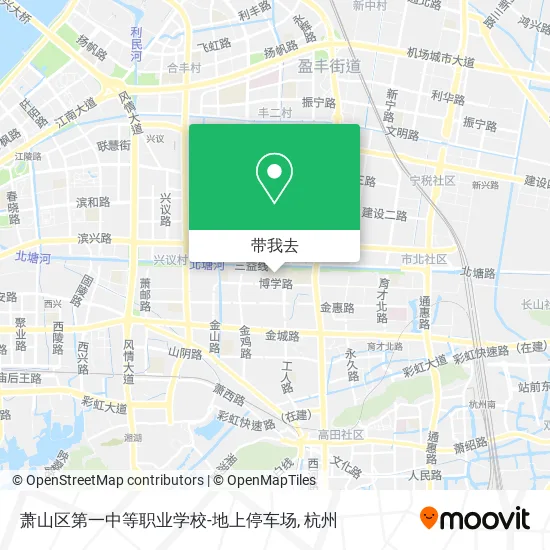 萧山区第一中等职业学校-地上停车场地图