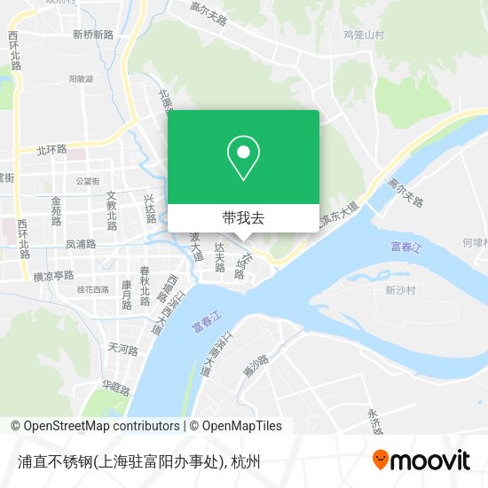 浦直不锈钢(上海驻富阳办事处)地图