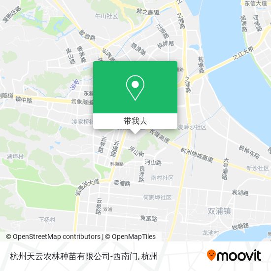 杭州天云农林种苗有限公司-西南门地图