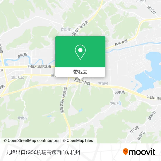 九峰出口(G56杭瑞高速西向)地图