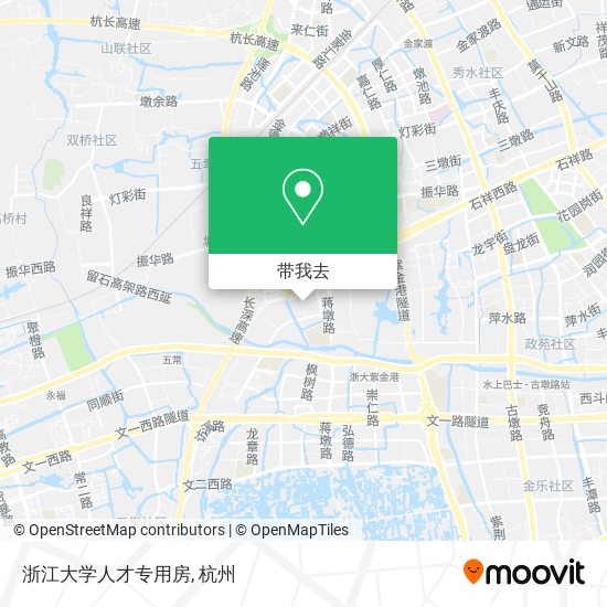 浙江大学人才专用房地图