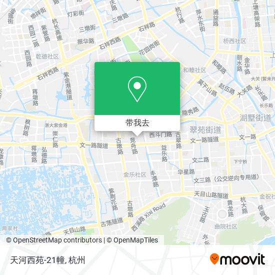 天河西苑-21幢地图