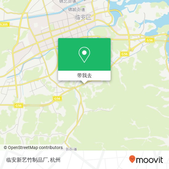临安新艺竹制品厂地图