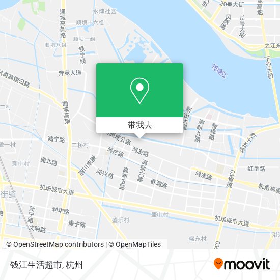 钱江生活超市地图